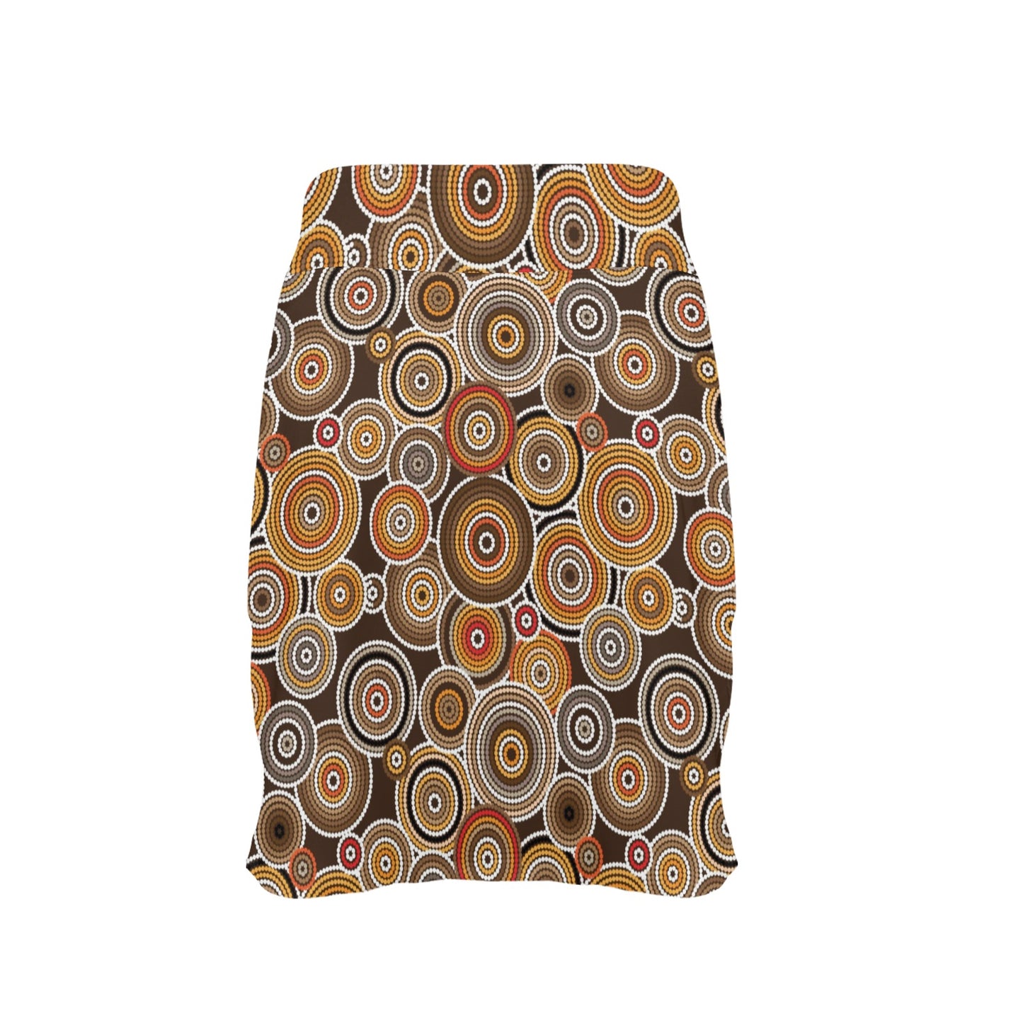 Aboriginal Print Design LKS402 17" Golf & Pickleball Skort with Pockets