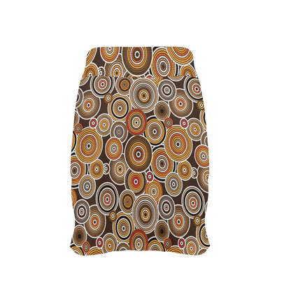Aboriginal Print Design LKS402 17" Golf & Pickleball Skort with Pockets