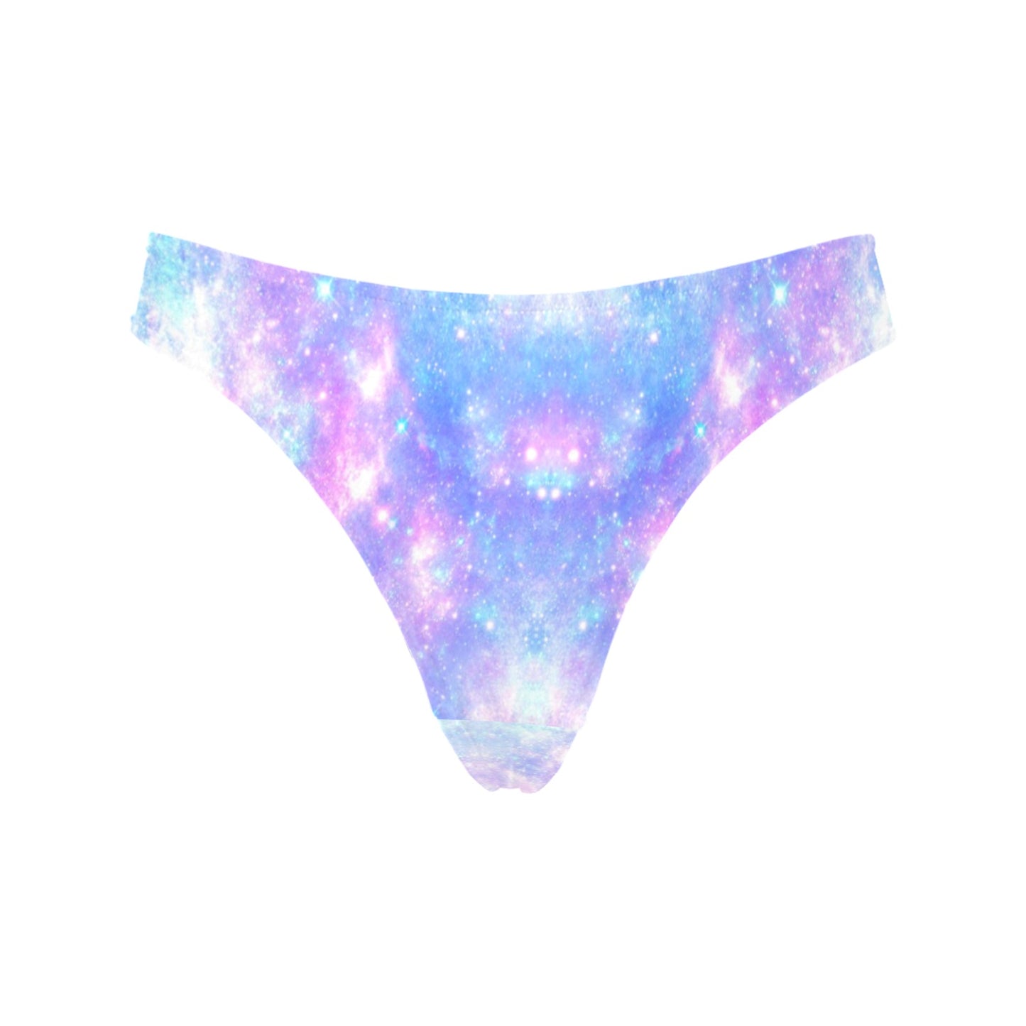 Galaxy Stardust Pastel Color Print Women's Thongs