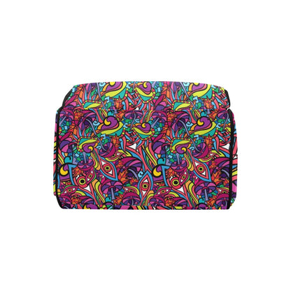 Trippy Print Design LKS302 Diaper Bag Backpack