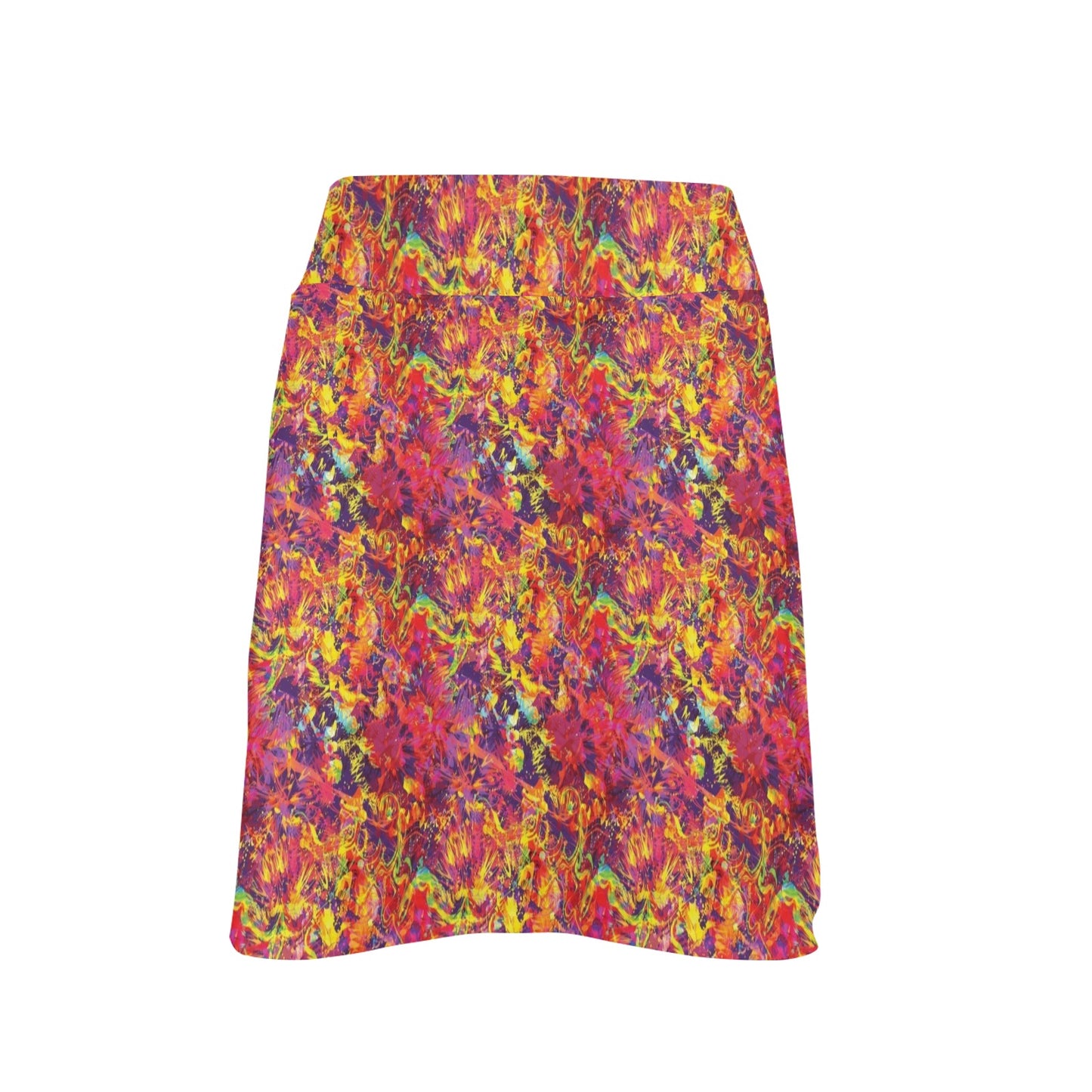 Splatter Print Design LKS303 17" Golf & Pickleball Skort with Pockets