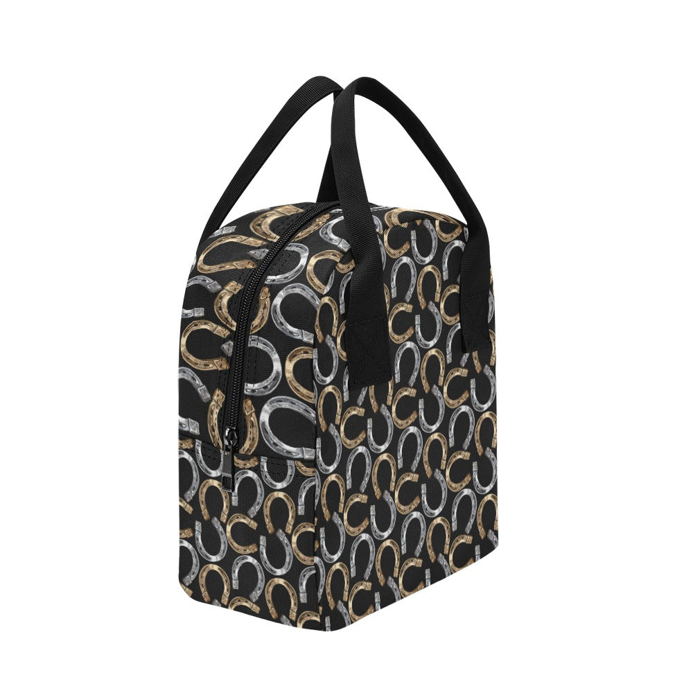 Horseshoe Print Design LKS305 Insulated Lunch Bag