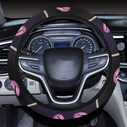 Electric Guitar Print Design LKS405 Steering Wheel Cover with Elastic Edge