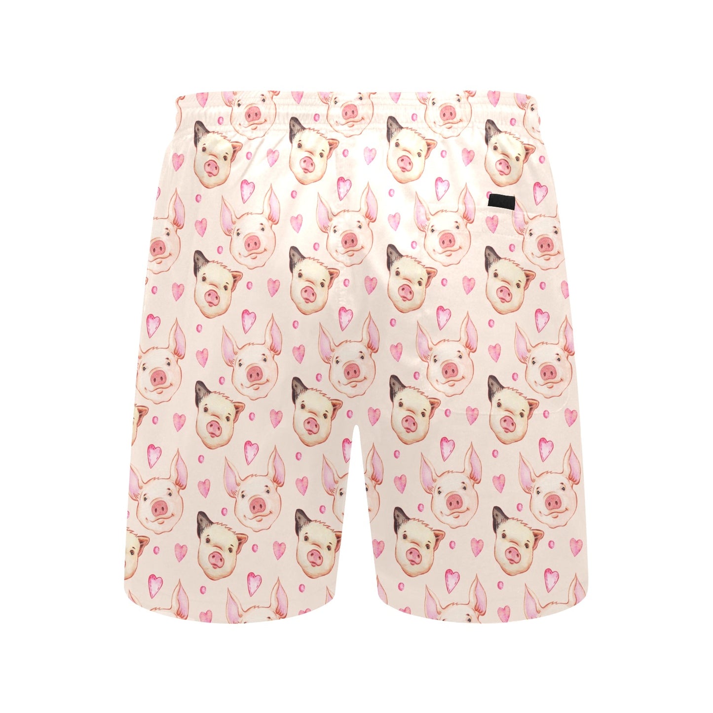 Pig Print Design LKS406 Men's Swim Trunks Beach Shorts
