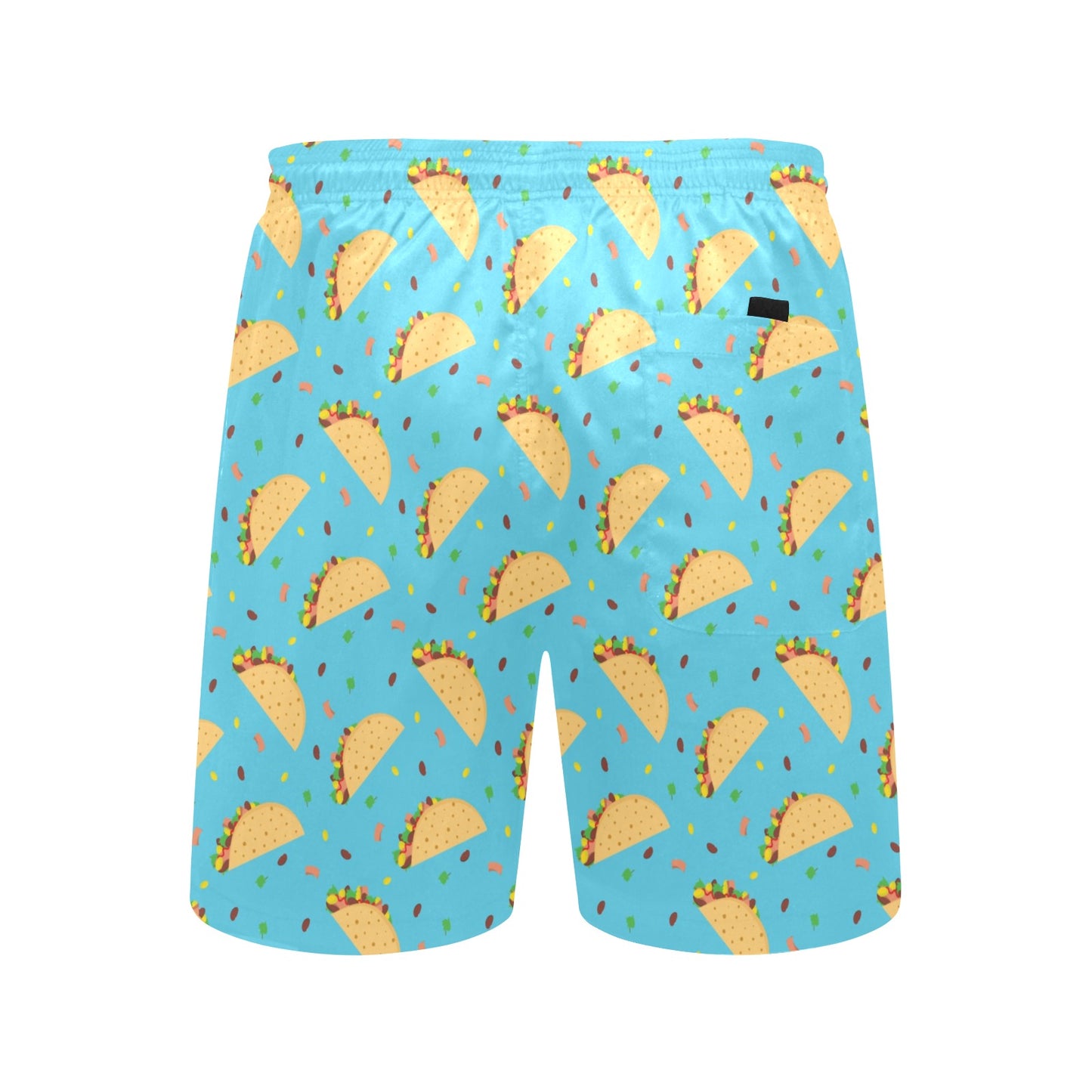 Taco Print Design LKS303 Men's Swim Trunks Beach Shorts