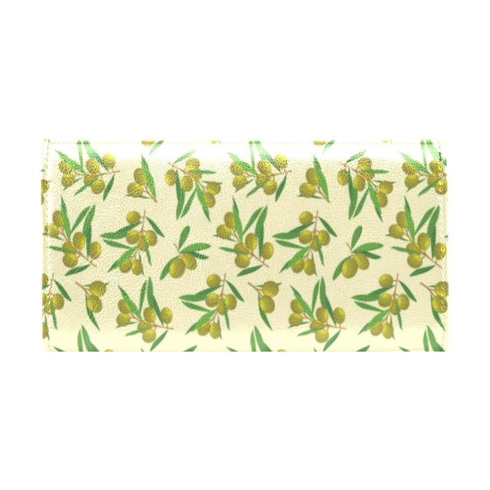Olive Print Design LKS302 Women's Trifold Wallet