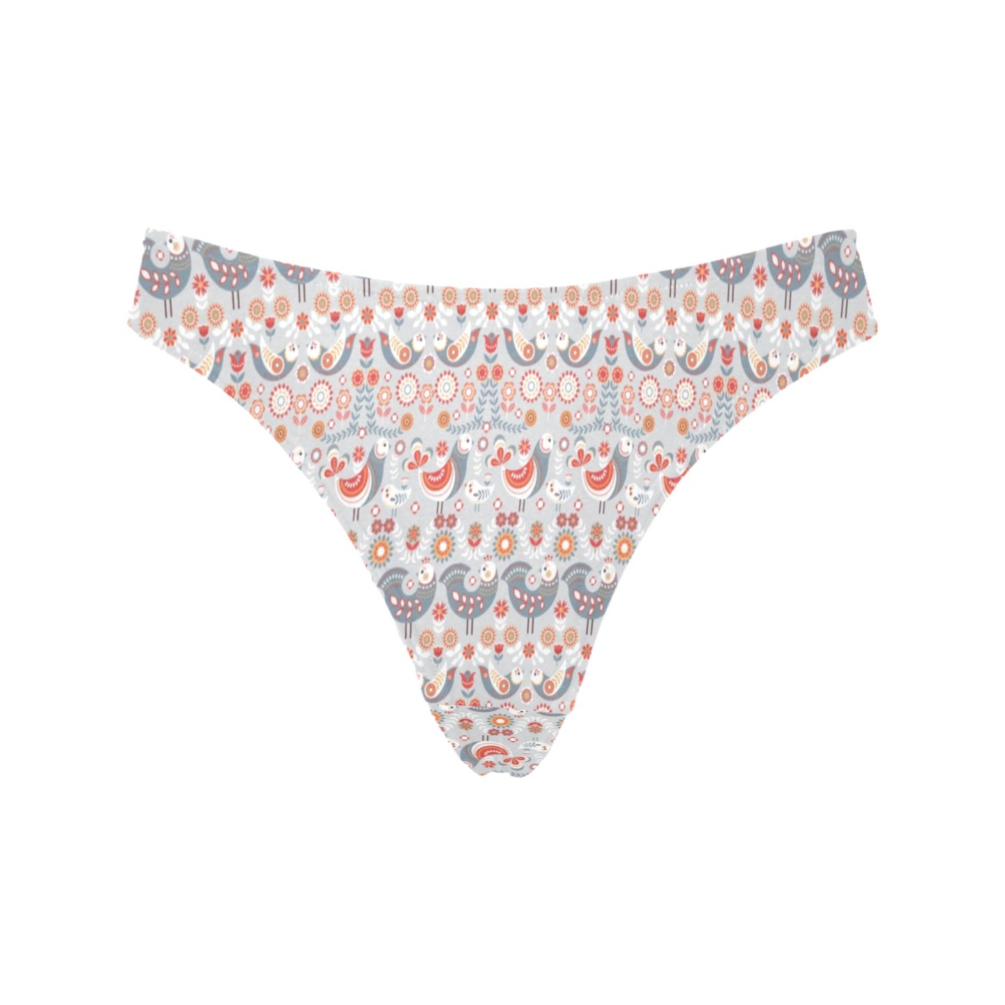 Swedish Nordic Design Print Women's Thongs