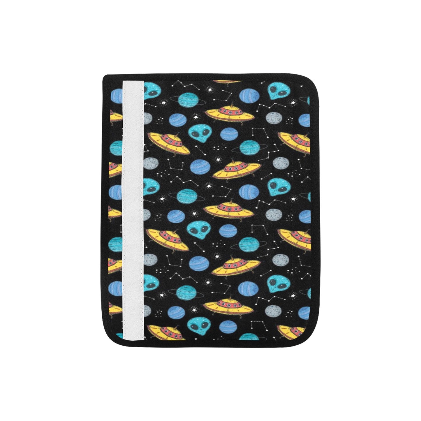 UFO Alien Print Design LKS306 Car Seat Belt Cover