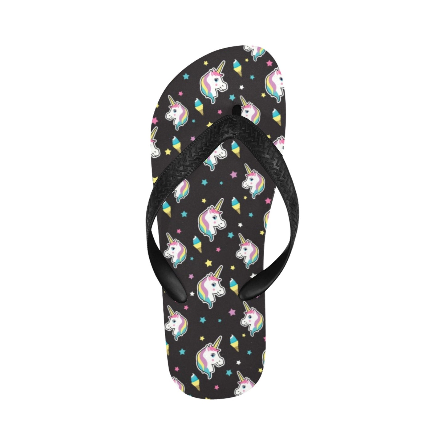 Unicorn Print Design LKS302 Flip Flops