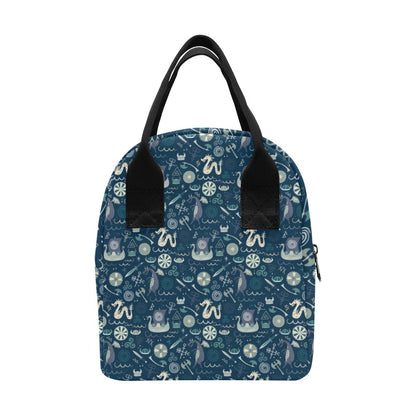 Vikings Print Design LKS305 Insulated Lunch Bag