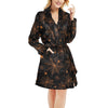 Spider Web Print Design LKS306 Women's Fleece Robe