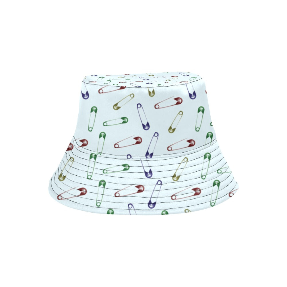 Safety Pin Print Design LKS303 Unisex Bucket Hat