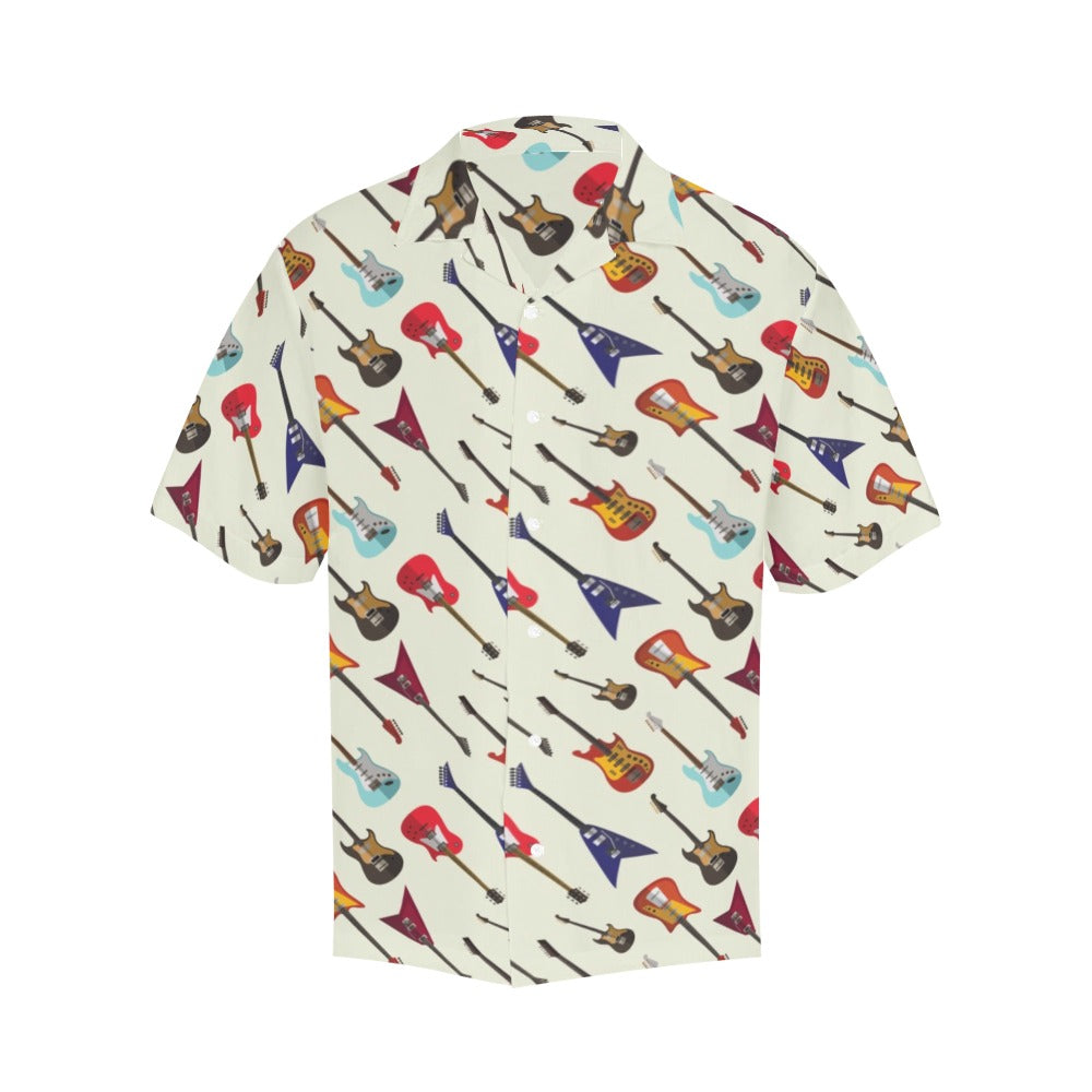 Electric Guitar Print Design LKS404 Men's Men's Hawaiian Shirt