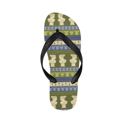 Ancient Greek Statue Print Design LKS301 Flip Flops