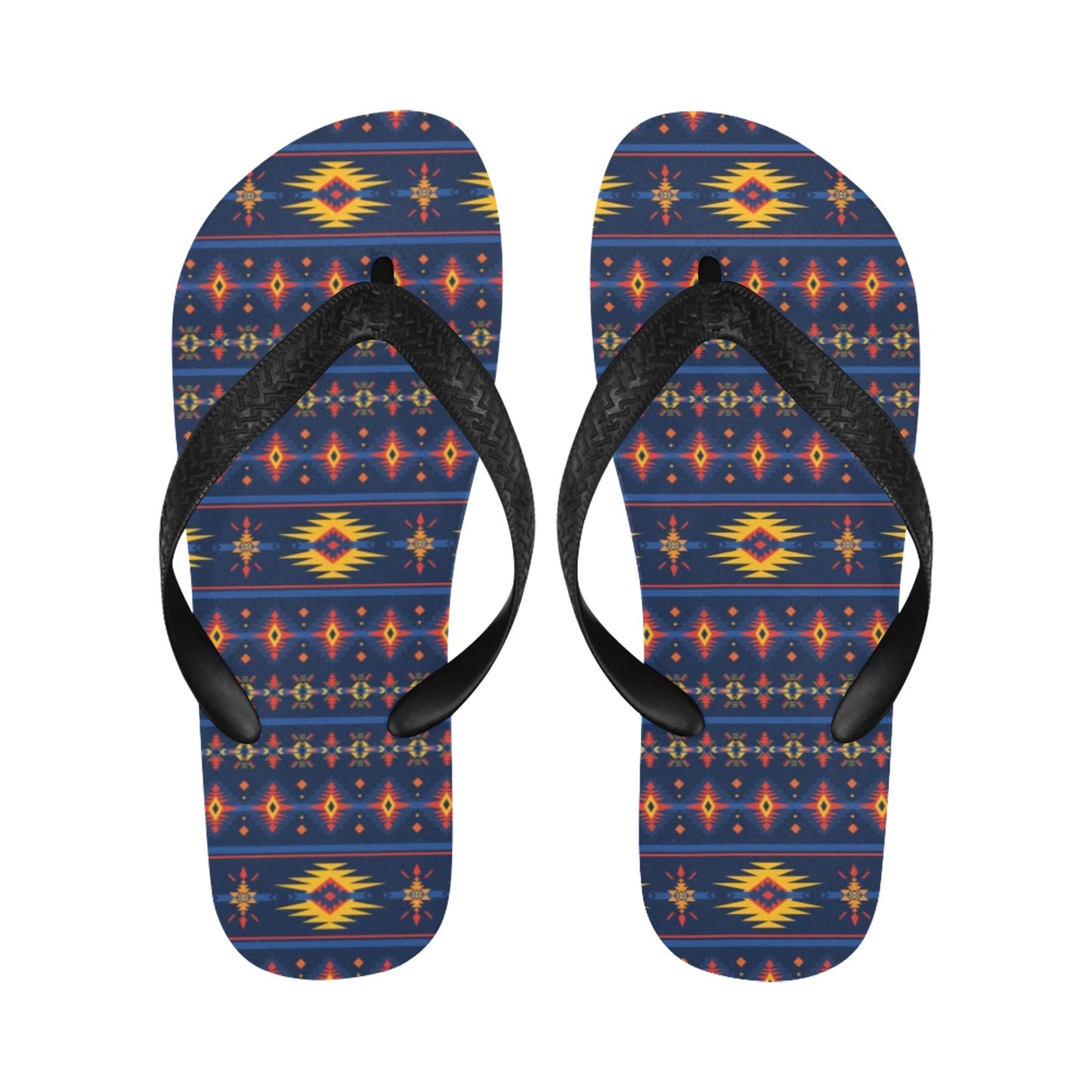 Southwest Pattern Print Design LKS306 Flip Flops