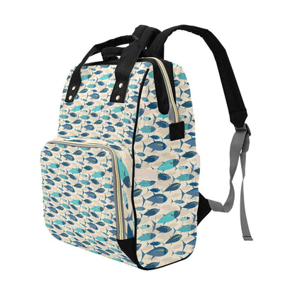Tuna Fish Print Design LKS302 Diaper Bag Backpack