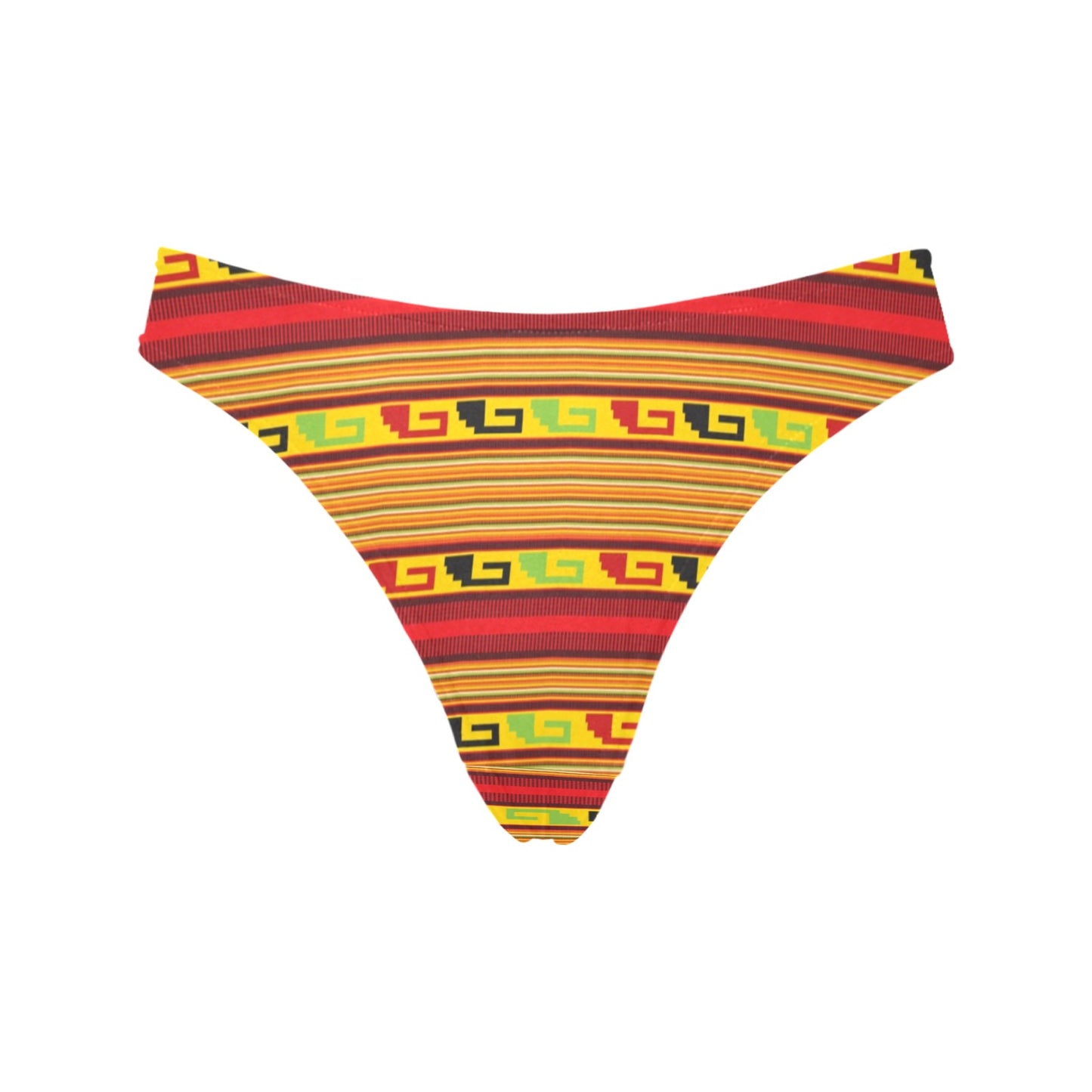 Mexican Blanket Ornament Print Pattern Women's Thongs