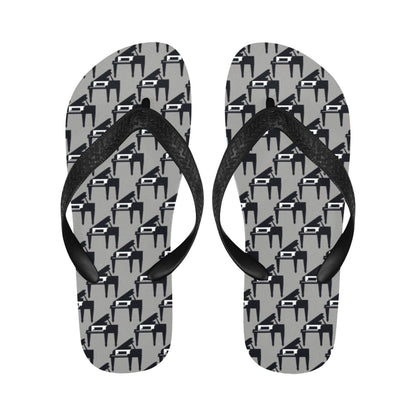 Piano Print Design LKS404 Flip Flops