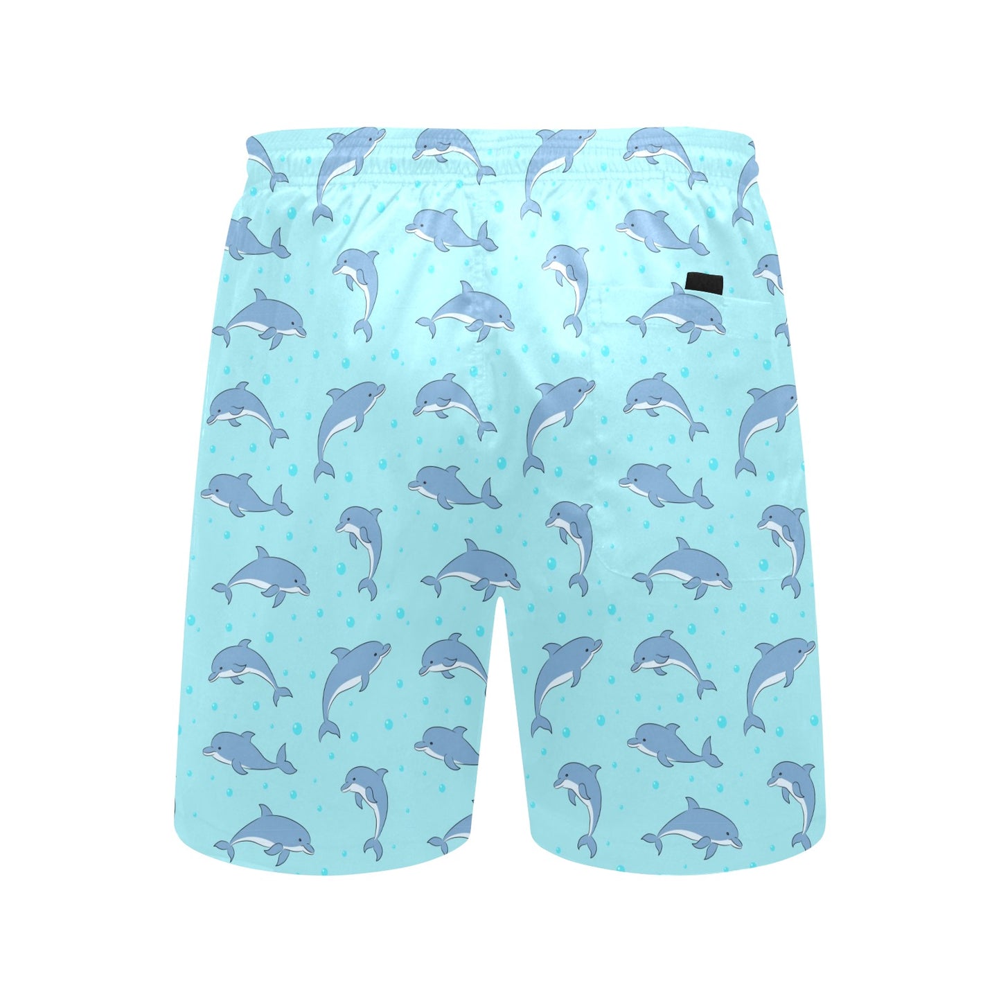Dolphin Baby Cute Print Pattern Men's Swim Trunks Beach Shorts