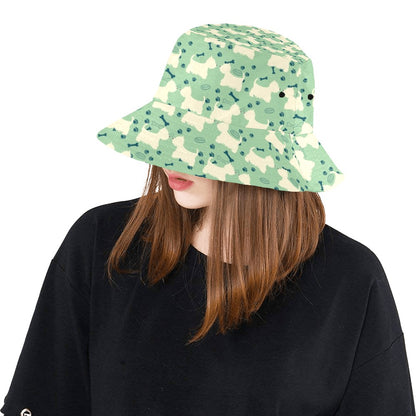 Scottish Terriers Print Design LKS302 Unisex Bucket Hat