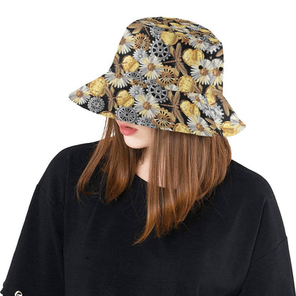 Steampunk Dragonfly Print Design LKS302 Unisex Bucket Hat