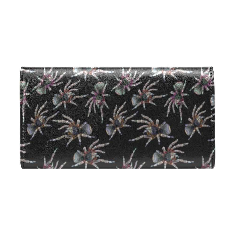 Tarantula Print Design LKS402 Women's Trifold Wallet