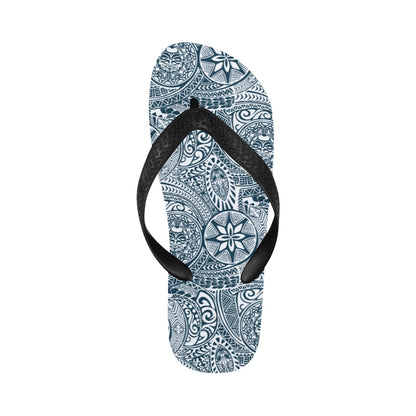Samoan Pattern Print Design LKS306 Flip Flops