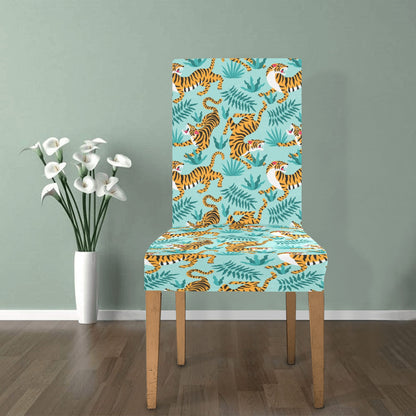 Tiger Print Design LKS304 Dining Chair Slipcover