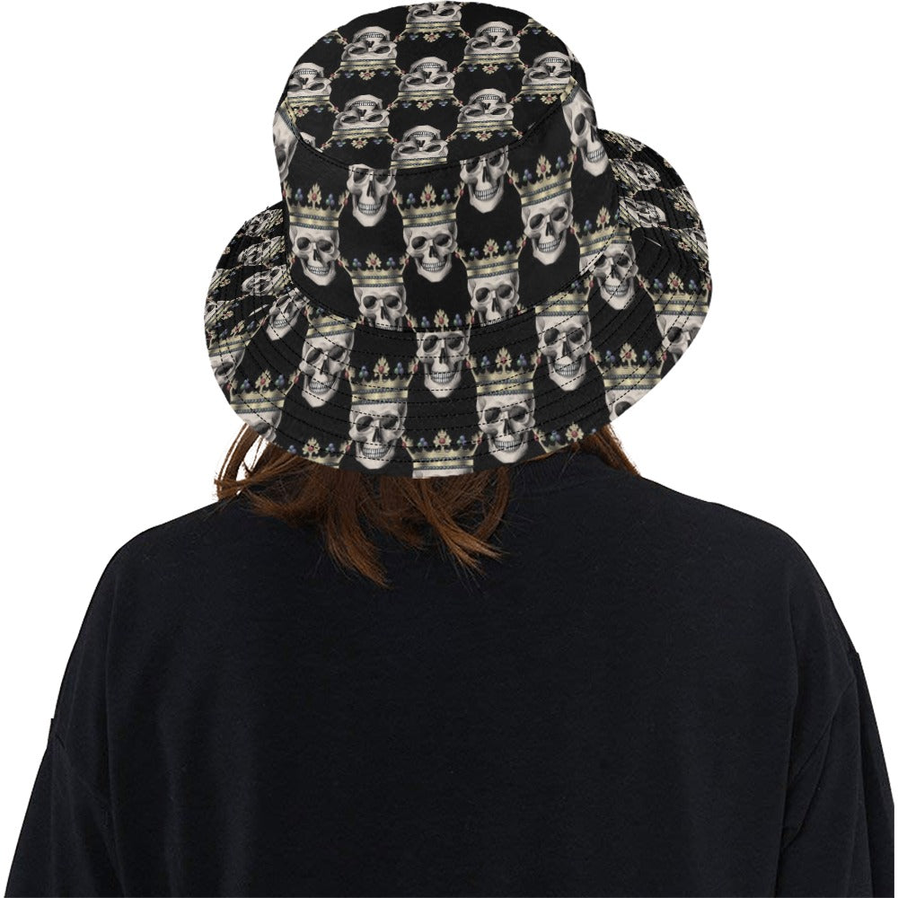 Skull King Print Design LKS3010 Unisex Bucket Hat
