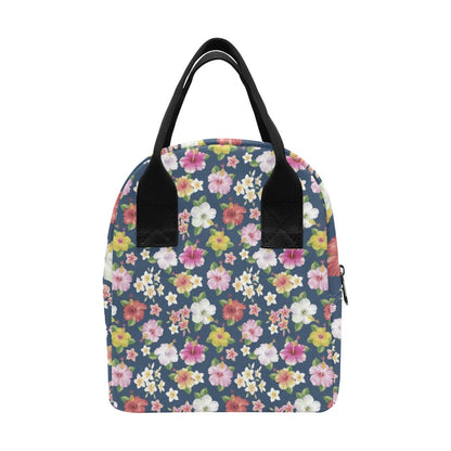 Hibiscus Sweet Print Design LKS304 Insulated Lunch Bag