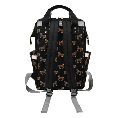 Horse Print Design LKS3010 Diaper Bag Backpack