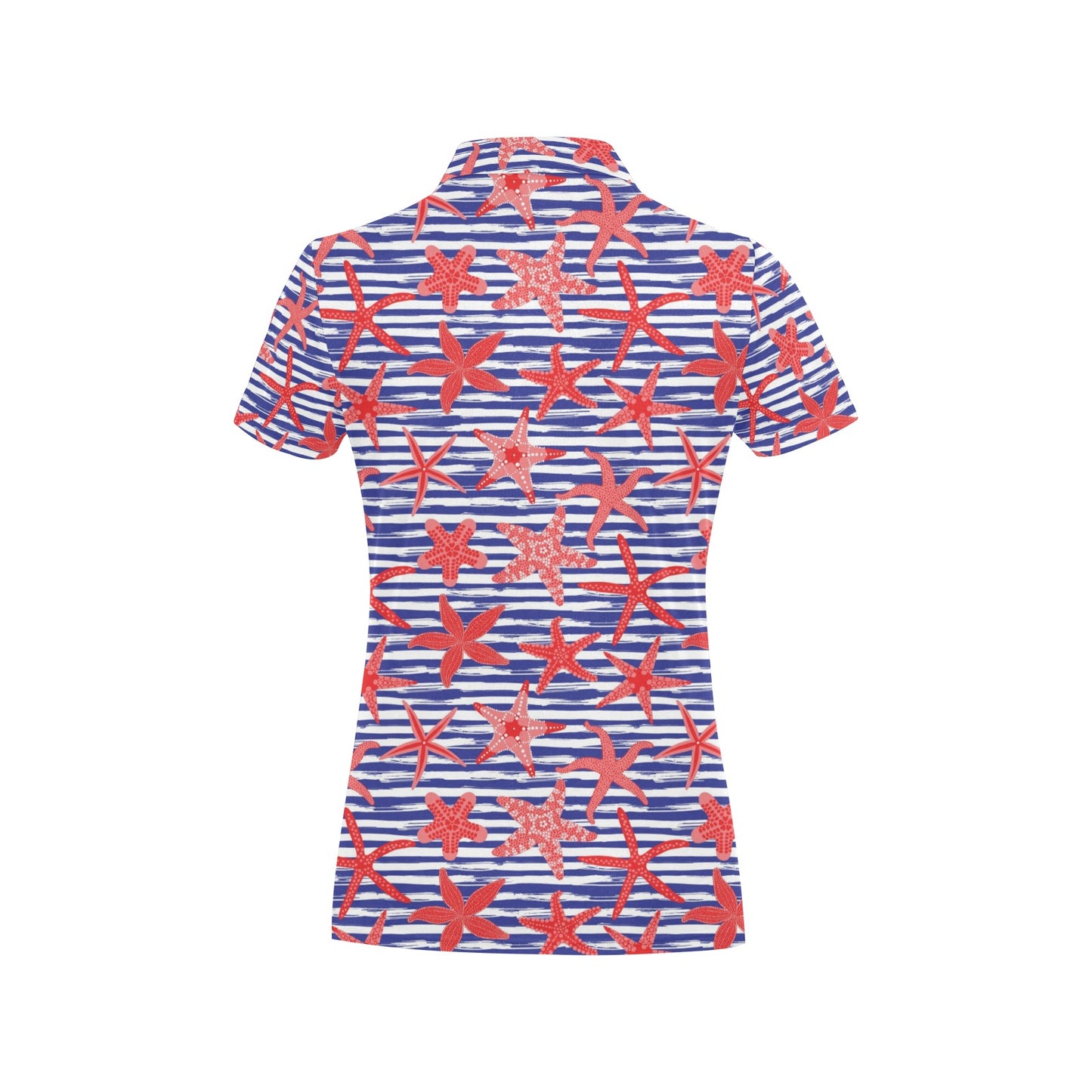 Starfish Print Design LKS401 Women's Polo Shirt