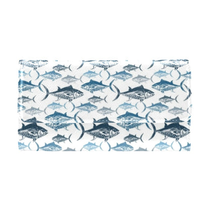 Tuna Fish Print Design LKS303 Women's Trifold Wallet
