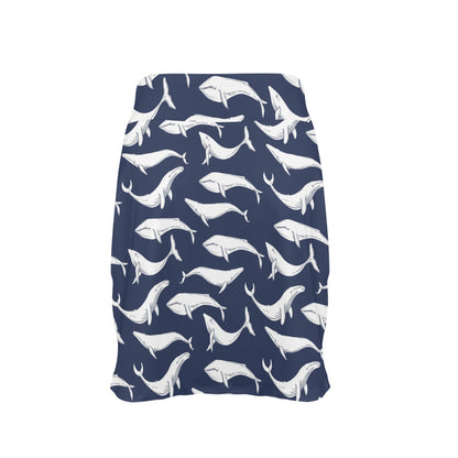 Whale Print Design LKS308 17" Golf & Pickleball Skort with Pockets
