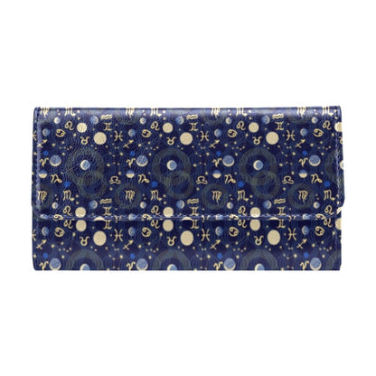 ZodiacThemed Design Print Women's Trifold Wallet