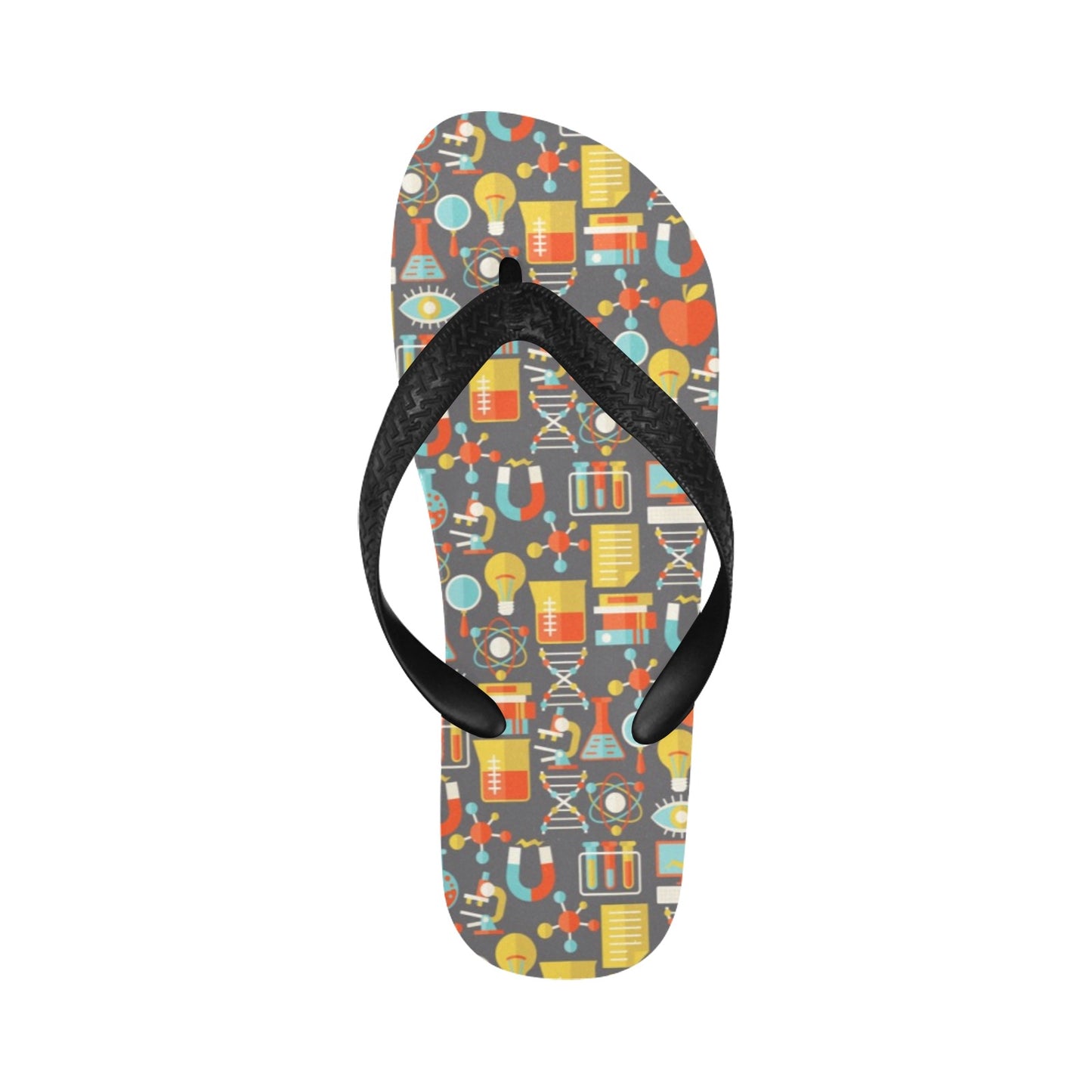 Science Print Design LKS302 Flip Flops