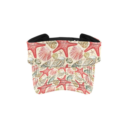 Seashell Print Design LKS301 Unisex Sun Visor