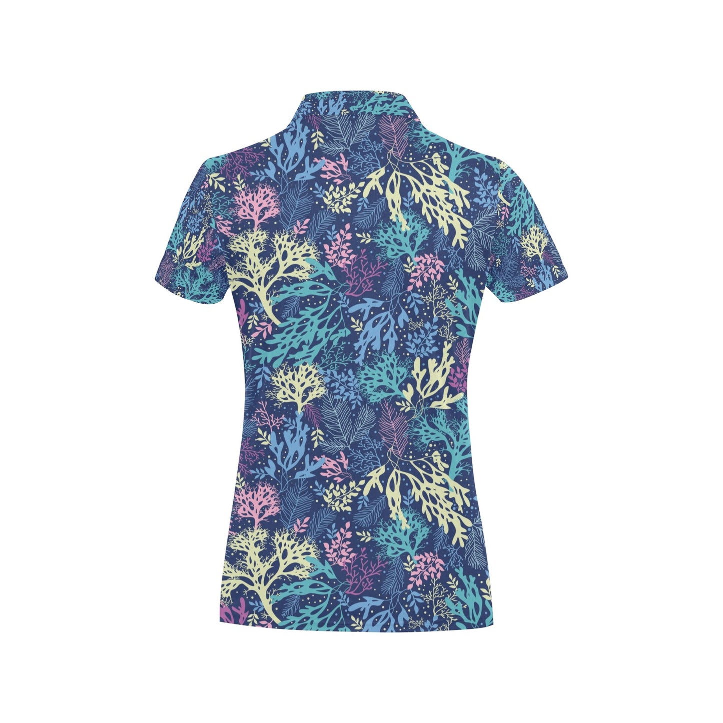 Seaweed Print Design LKS301 Women's Polo Shirt