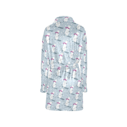 Ski Print Design LKS307 Women's Fleece Robe