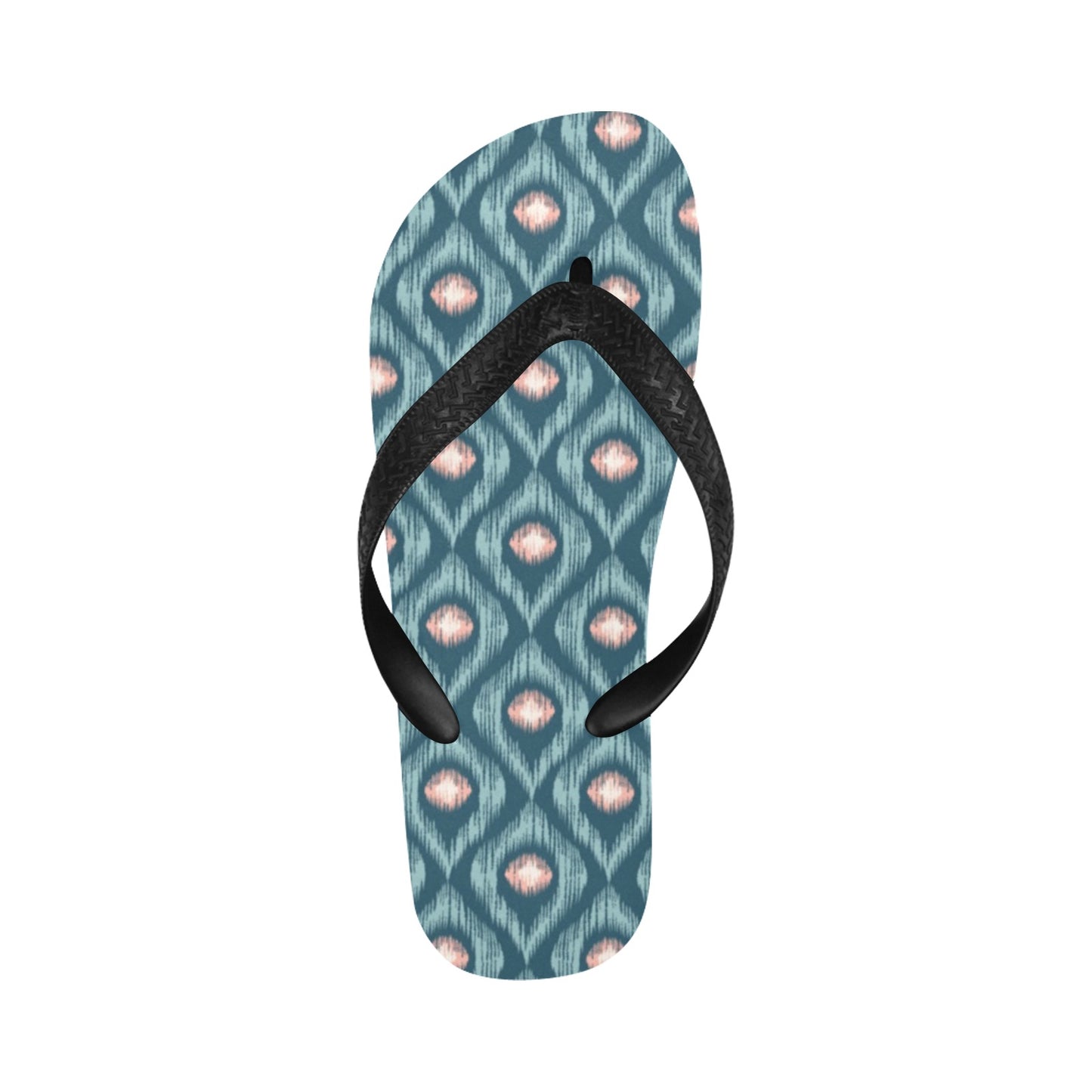 Ikat Print Design LKS402 Flip Flops