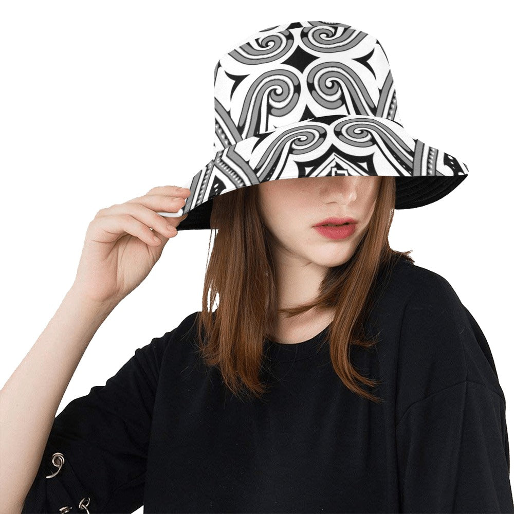 Samoan Pattern Print Design LKS302 Unisex Bucket Hat