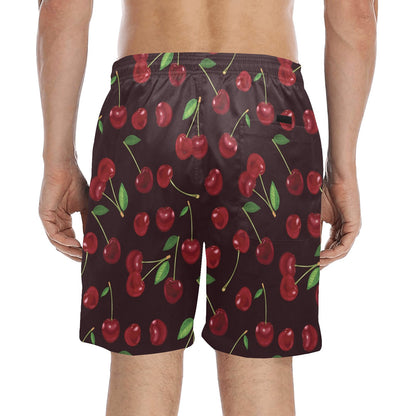 Cherry Fresh Pattern Men's Swim Trunks Beach Shorts
