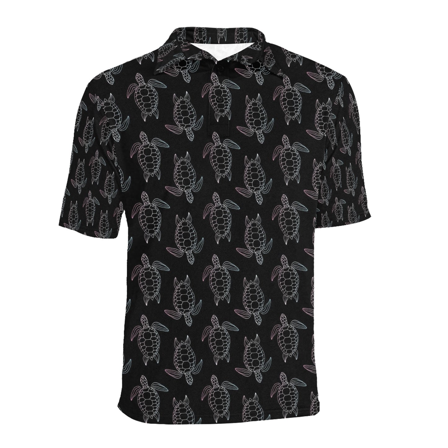 Sea Turtle Print Design LKS3012 Men Polo Shirt