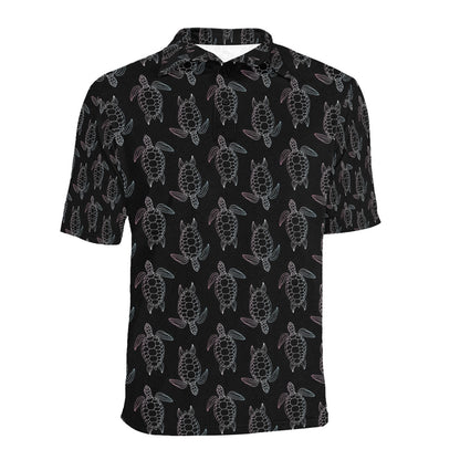 Sea Turtle Print Design LKS3012 Men Polo Shirt