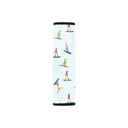 Snowboard Print Design LKS304 Car Seat Belt Cover