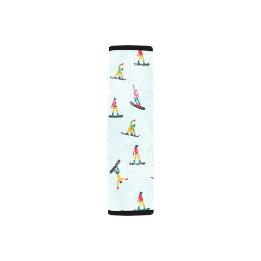 Snowboard Print Design LKS304 Car Seat Belt Cover