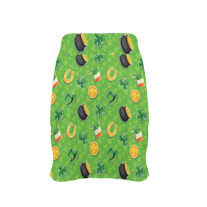 Shamrock Saint Patrick's Day Print Design LKS302 17" Golf & Pickleball Skort with Pockets