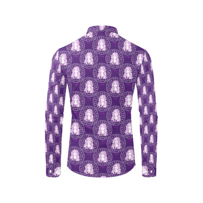 Virgo Print Design LKS301 Men's Long Sleeve Dress Shirt
