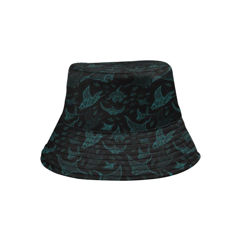 Manta Ray Print Design LKS402 Unisex Bucket Hat