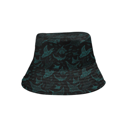 Manta Ray Print Design LKS402 Unisex Bucket Hat